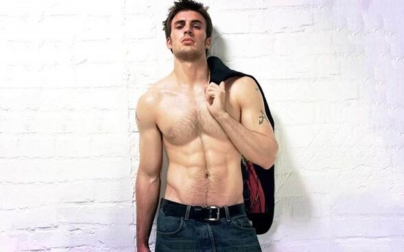 A sexy man with an enlarged penis