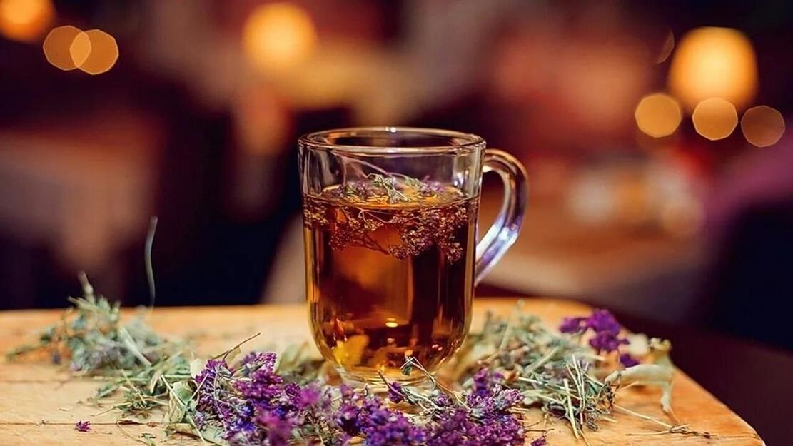 A healing tea infusion of fiery tea will protect a man from inflammation
